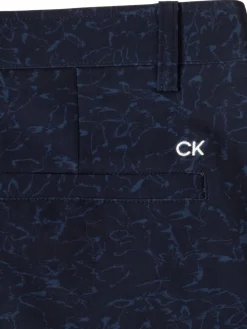 Calvin Klein Printed Bullet Regular Fit Stretch Short - Navy