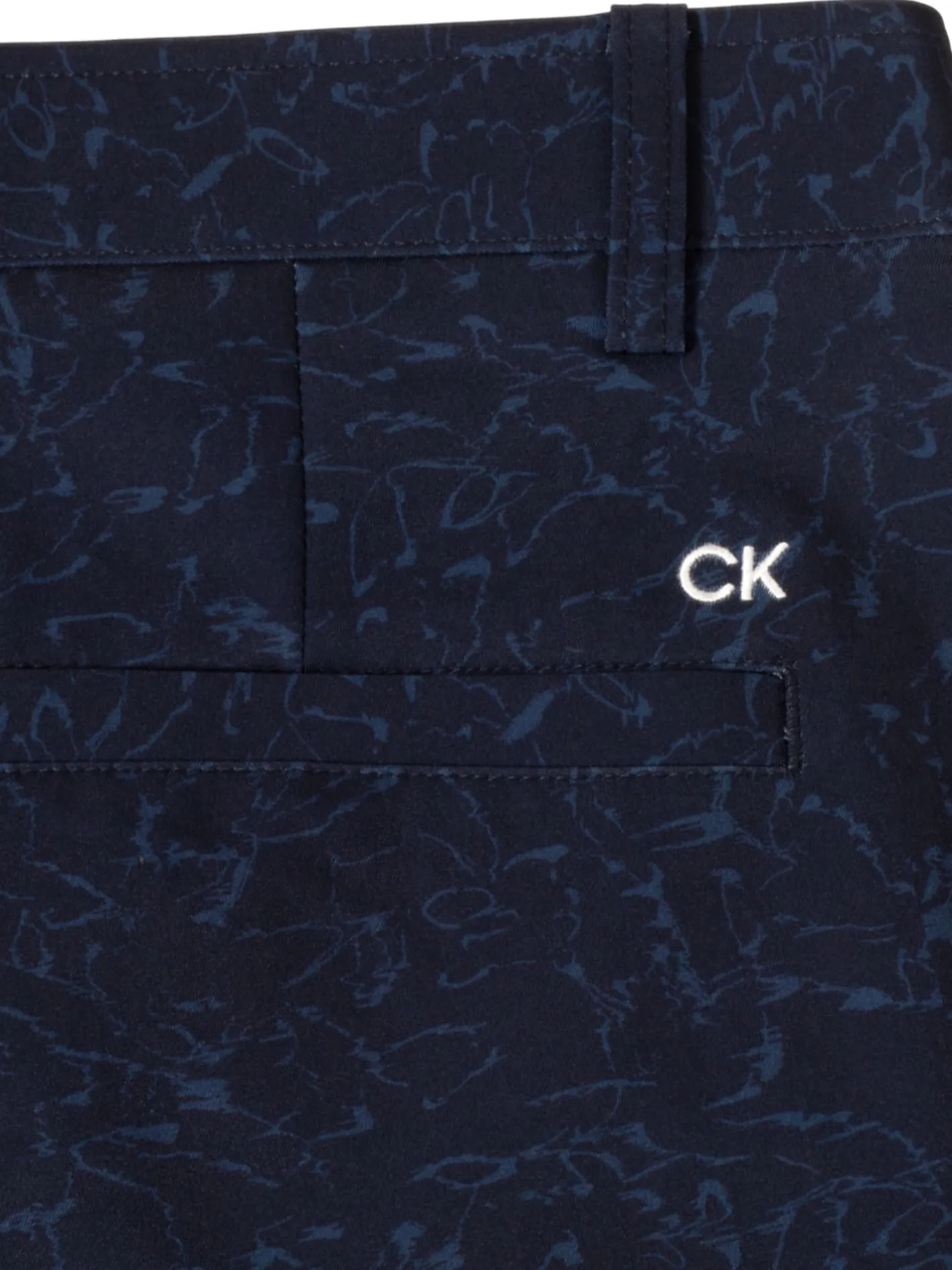 Calvin Klein Printed Bullet Regular Fit Stretch Short - Navy