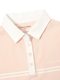 Women Calvin Klein Womens Bellevue Polo Shirt - Shell Pink