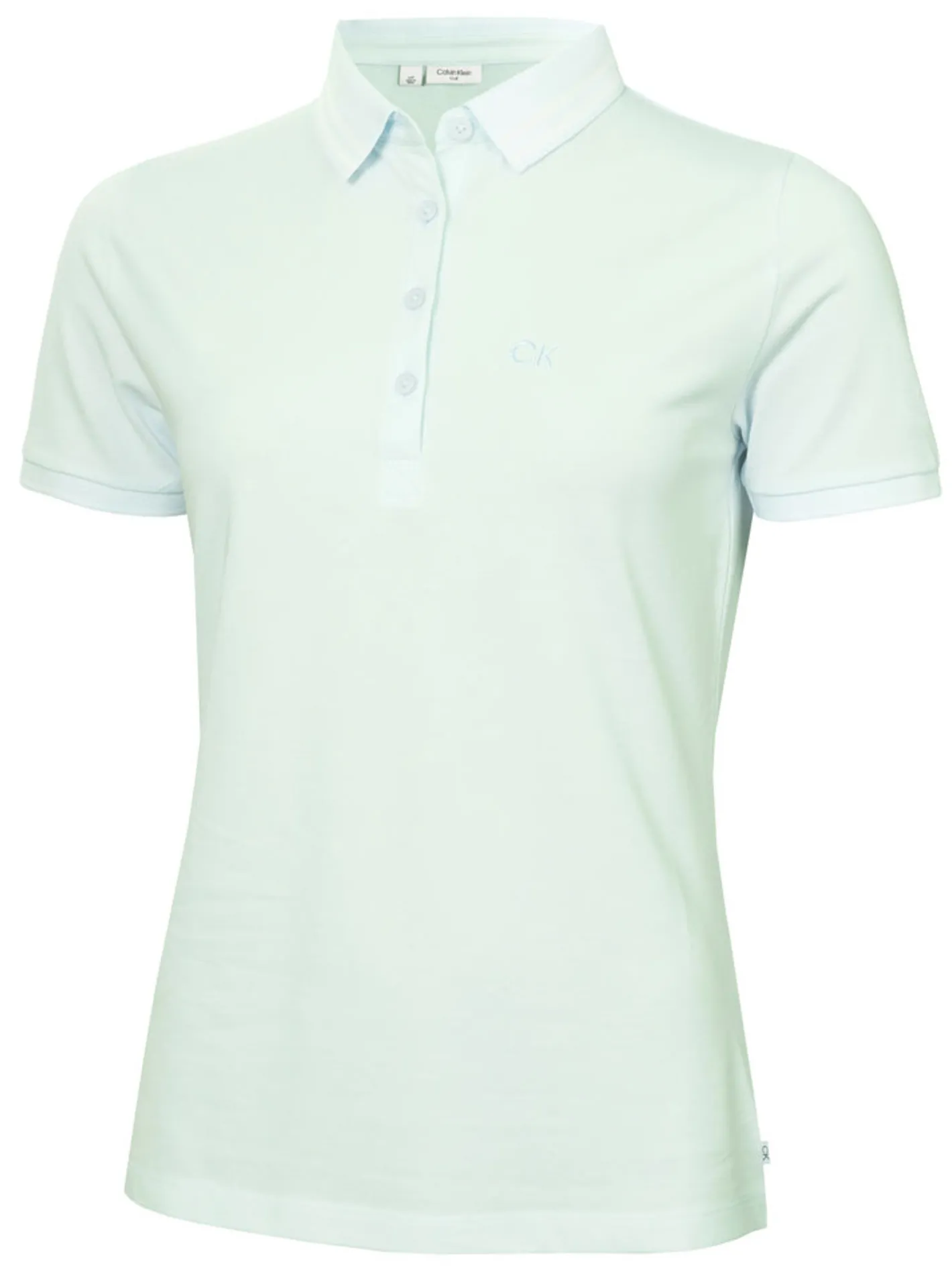 Women Calvin Klein Womens Brightmeadow Polo Shirt - Light Jade