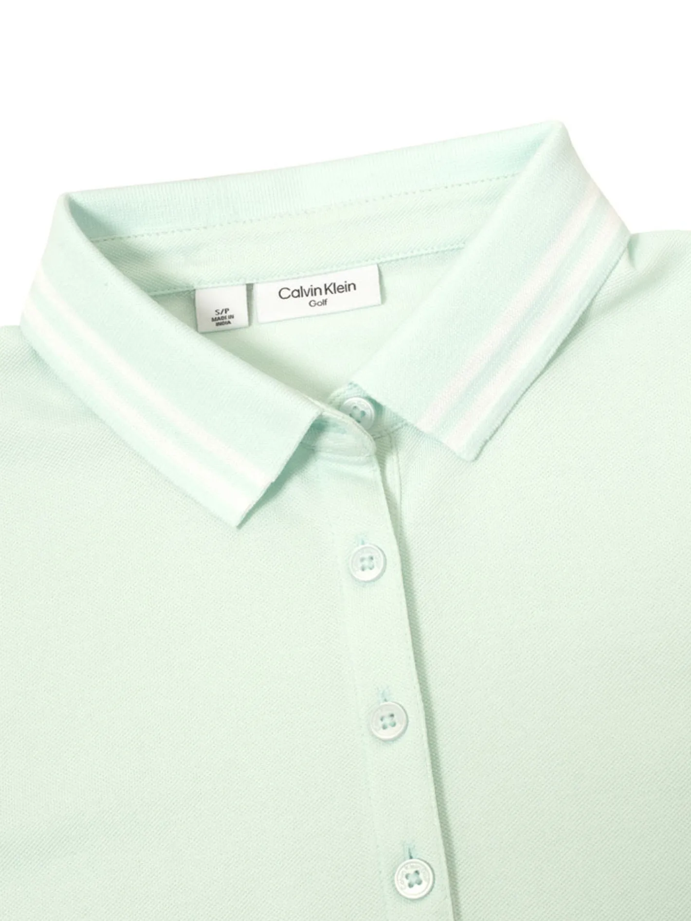 Women Calvin Klein Womens Brightmeadow Polo Shirt - Light Jade