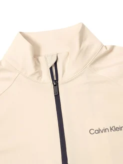 Women Calvin Klein Womens Dakota Quarter Zip Top - Tapioca