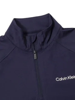 Women Calvin Klein Womens Dakota Quarter Zip Top - Navy
