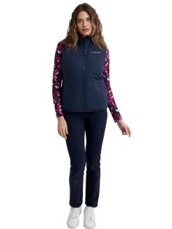 Women Calvin Klein Womens Faye Full Zip Gilet - Navy