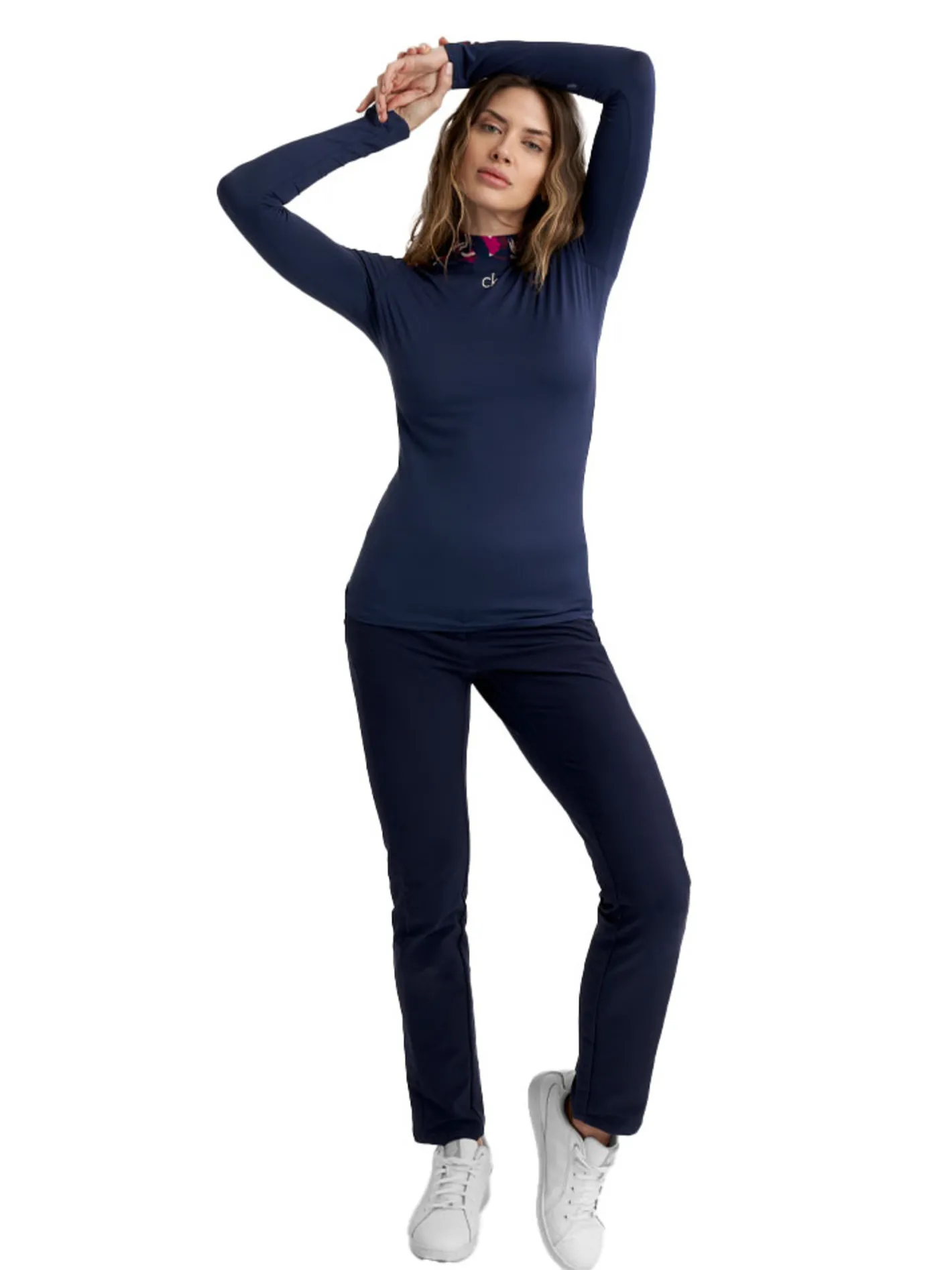 Women Calvin Klein Womens Halsey Baselayer - Navy