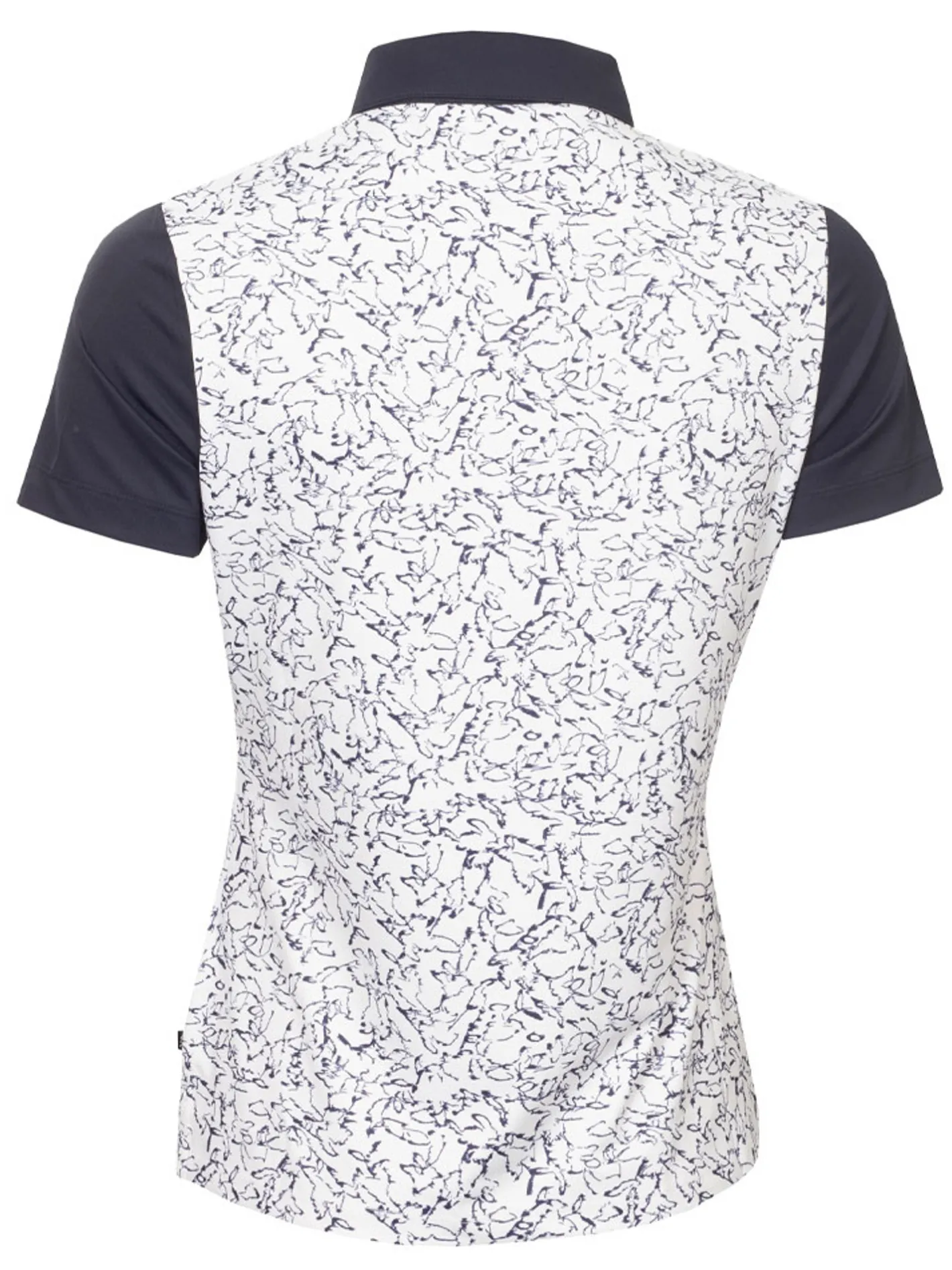 Women Calvin Klein Womens Harmony Printed Polo Shirt - White