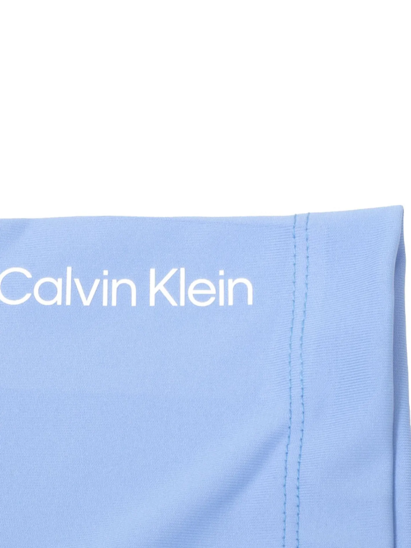 Women Calvin Klein Womens Harmony Printed Polo Shirt - Cornflower Blue
