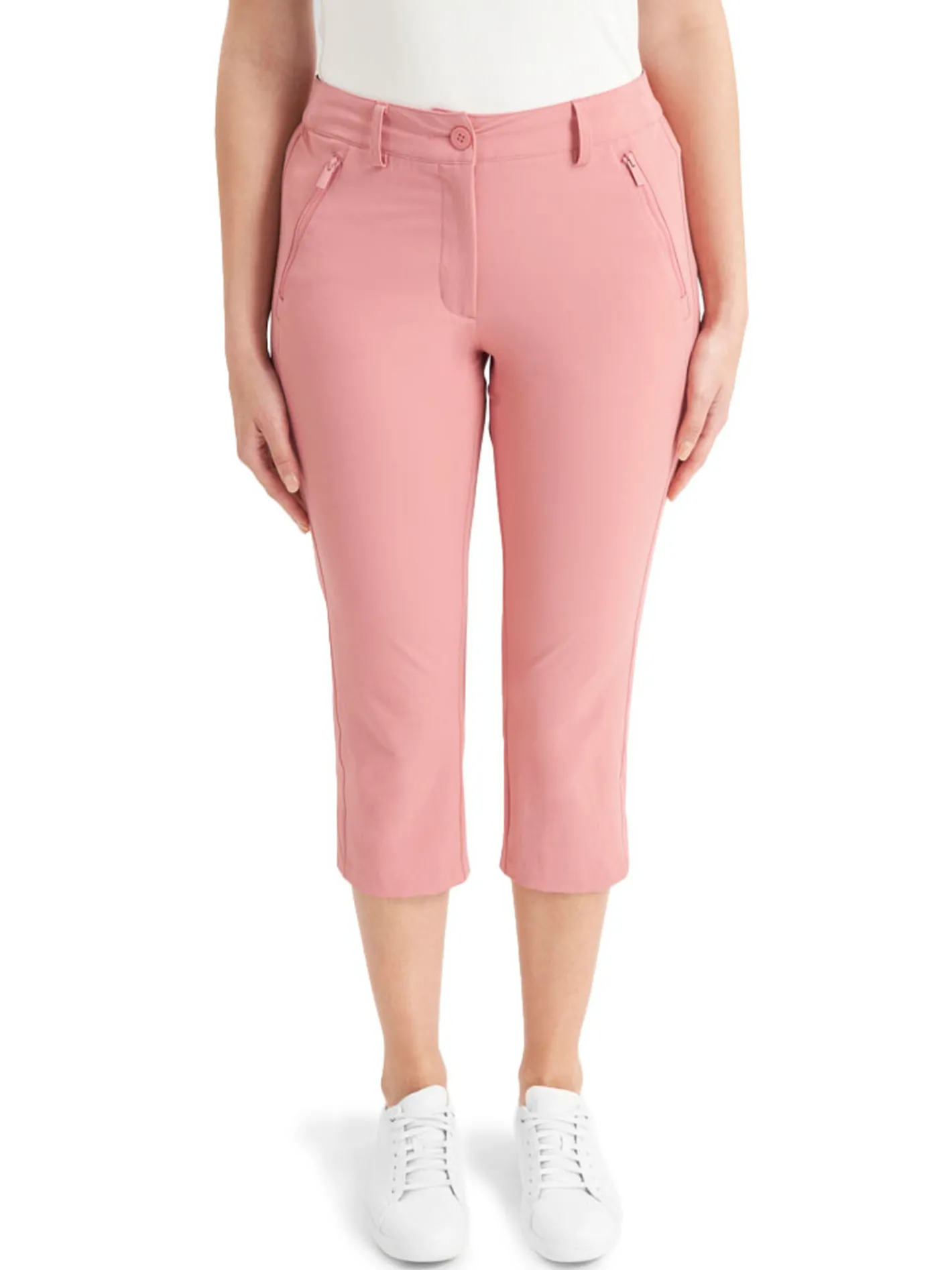 Women Calvin Klein Womens Isabel Capri Trouser - Powder Pink