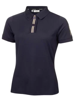 Women Calvin Klein Womens Layla Short Sleeve Polo - Navy