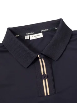 Women Calvin Klein Womens Layla Short Sleeve Polo - Navy