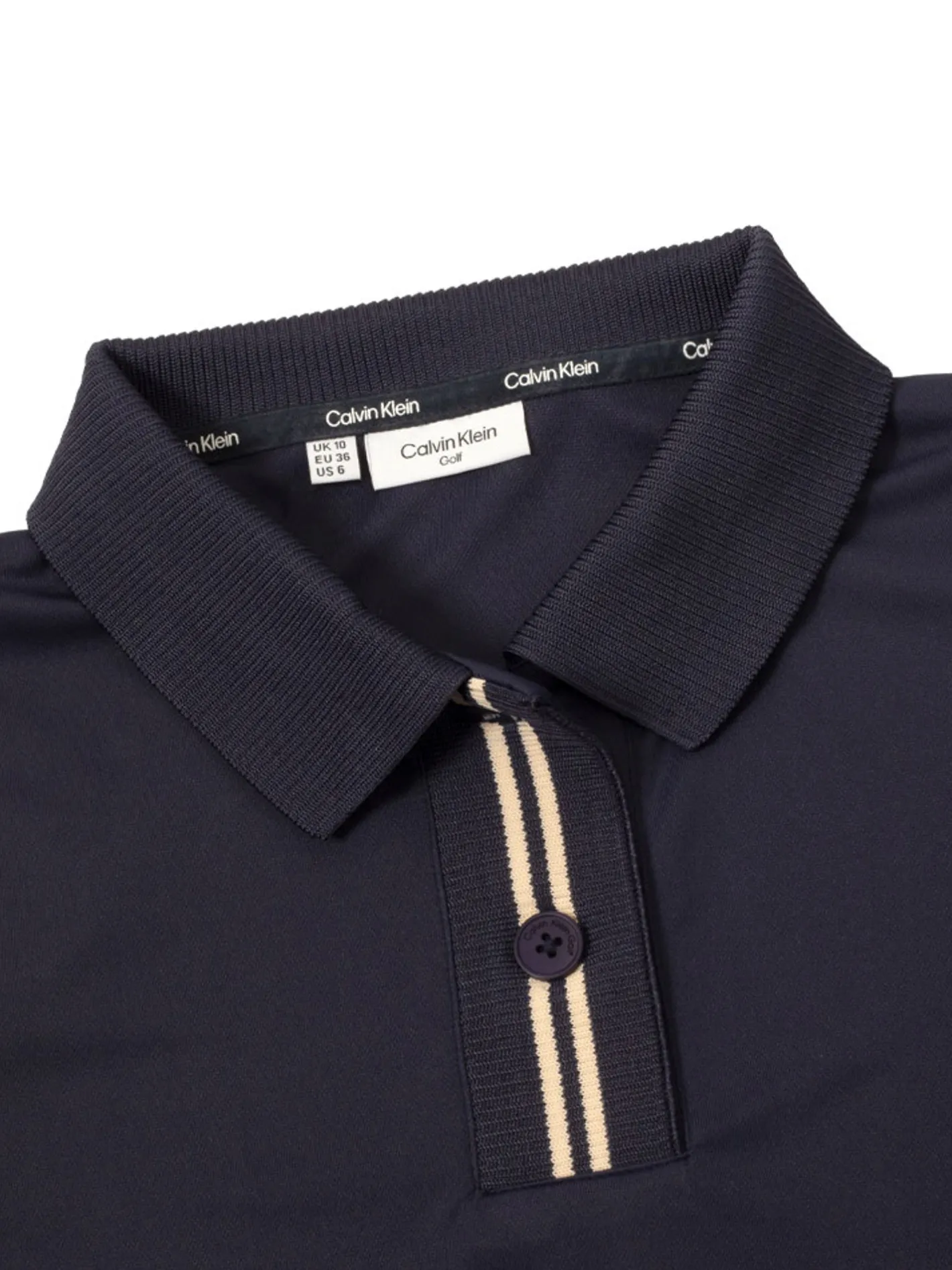 Women Calvin Klein Womens Layla Short Sleeve Polo - Navy