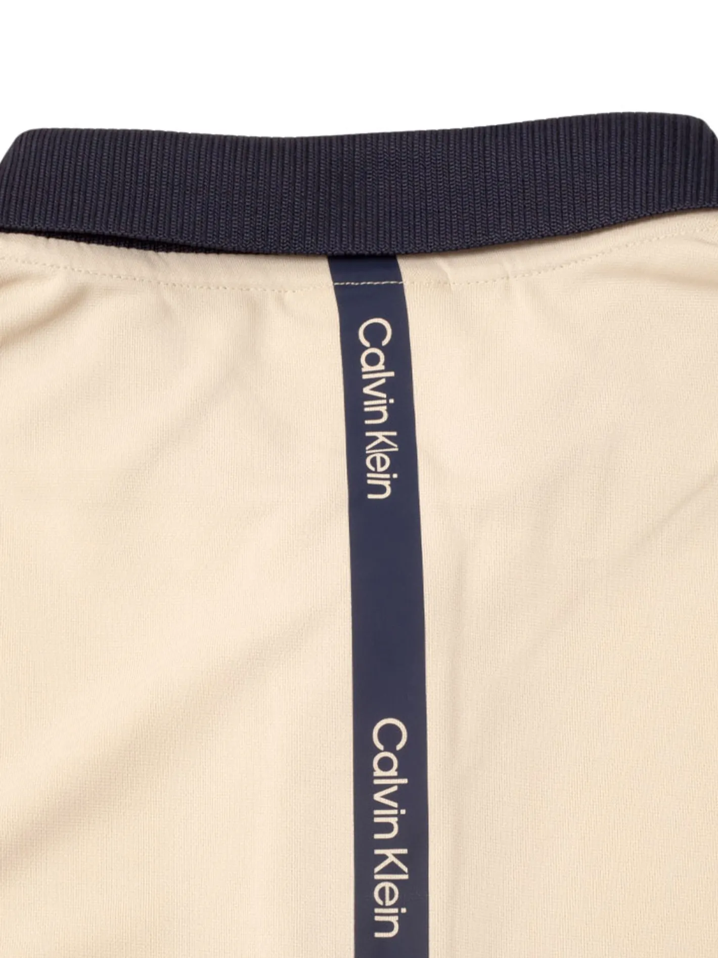 Women Calvin Klein Womens Mila Long Sleeve Polo - Tapioca