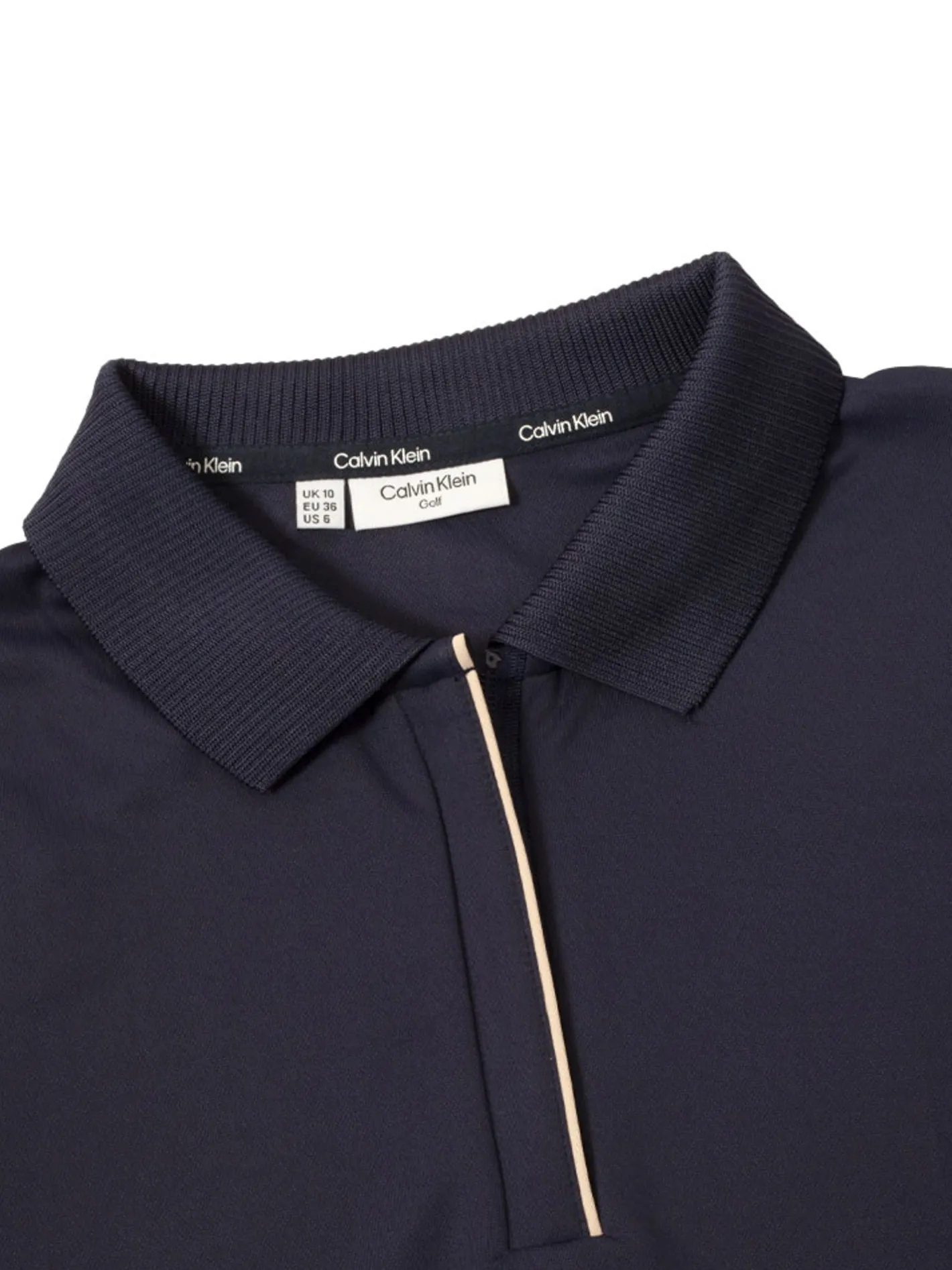 Women Calvin Klein Womens Mila Long Sleeve Polo - Navy