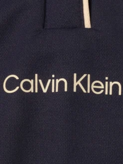 Women Calvin Klein Womens Mila Long Sleeve Polo - Navy