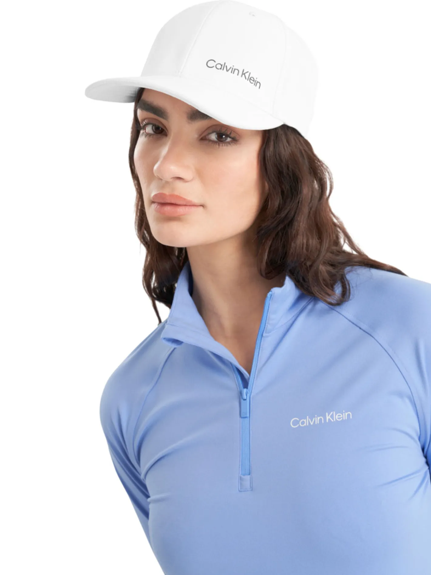 Women Calvin Klein Womens San Marco's 1/4-Zip - Cornflower Blue