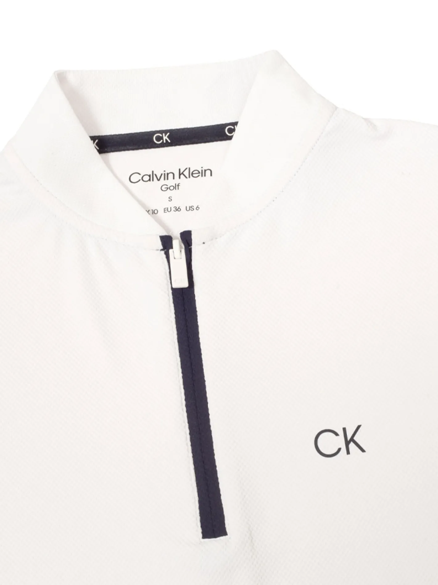 Women Calvin Klein Womens Tattler Mock Neck Top - White