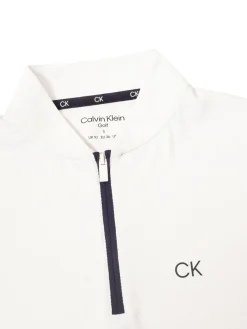 Women Calvin Klein Womens Tattler Sleeveless Mock Neck Top - White