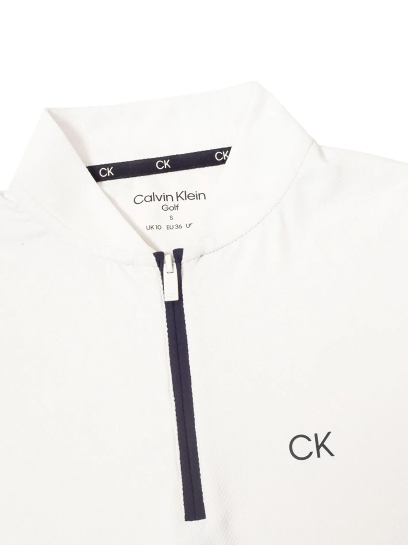 Women Calvin Klein Womens Tattler Sleeveless Mock Neck Top - White