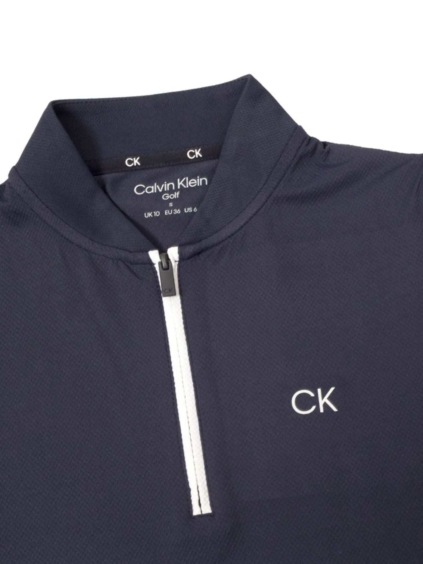 Women Calvin Klein Womens Tattler Sleeveless Mock Neck Top - Navy