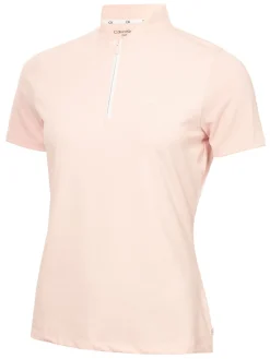 Women Calvin Klein Womens Tattler Mock Neck Top - Shell Pink