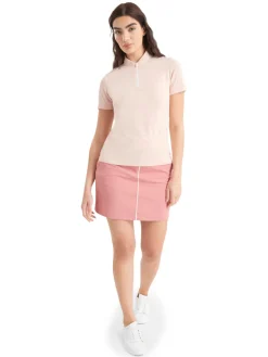 Women Calvin Klein Womens Tattler Mock Neck Top - Shell Pink