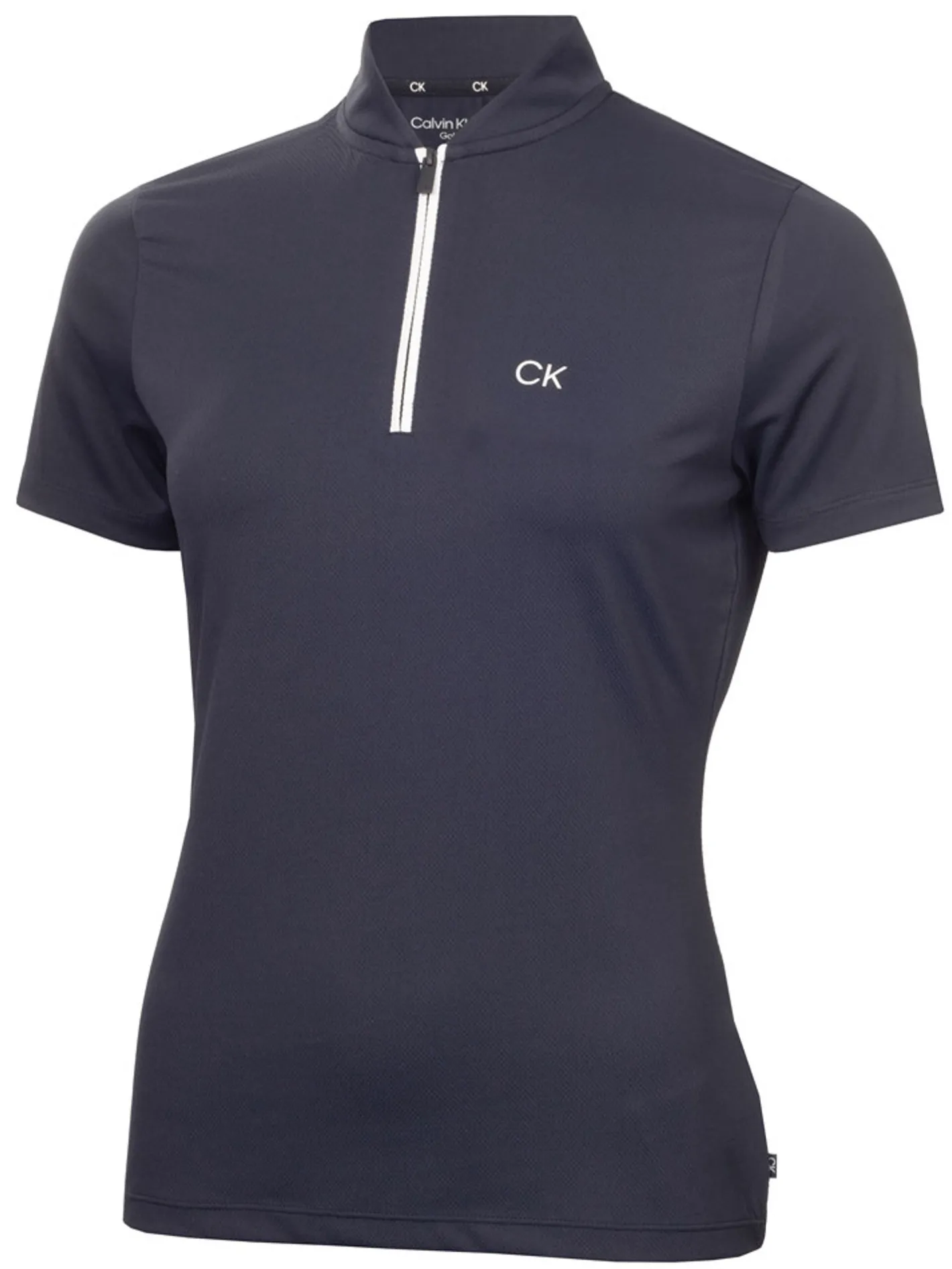 Women Calvin Klein Womens Tattler Mock Neck Top - Navy