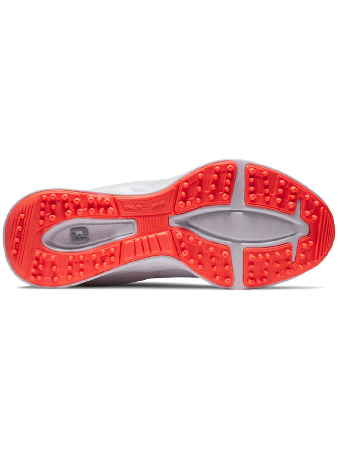 FootJoy Junior Girls Fuel Golf Shoes - White/Pink/Coral