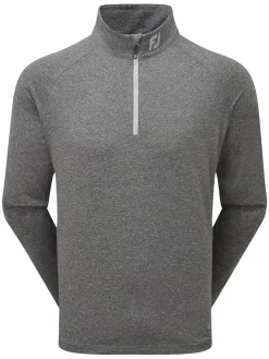 FootJoy Thermoseries Brushed Back Midlayer (Athletic Fit) - Black