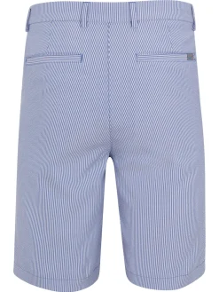 Greg Norman Seersucker Stripe 9.5" Short - Maritime/White