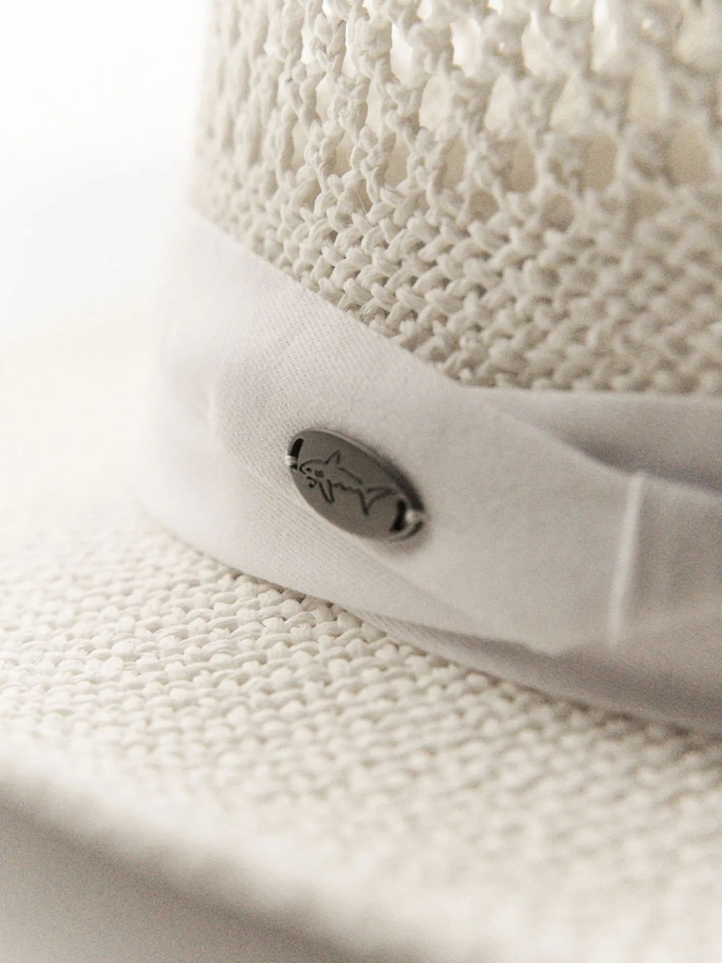 Greg Norman Signature Straw Hat - White