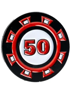 King Pins Golf Ball Marker Set 3 Pack - Casino