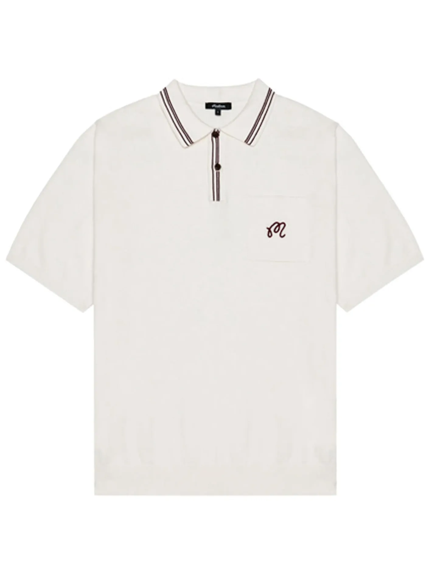 Malbon Campania Knit Polo - Ivory