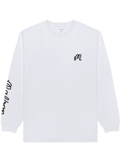 Malbon Gorse Long Sleeve Tee - White