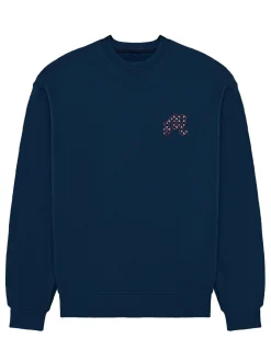 Malbon In Golf We Trust Sweatshirt - Navy