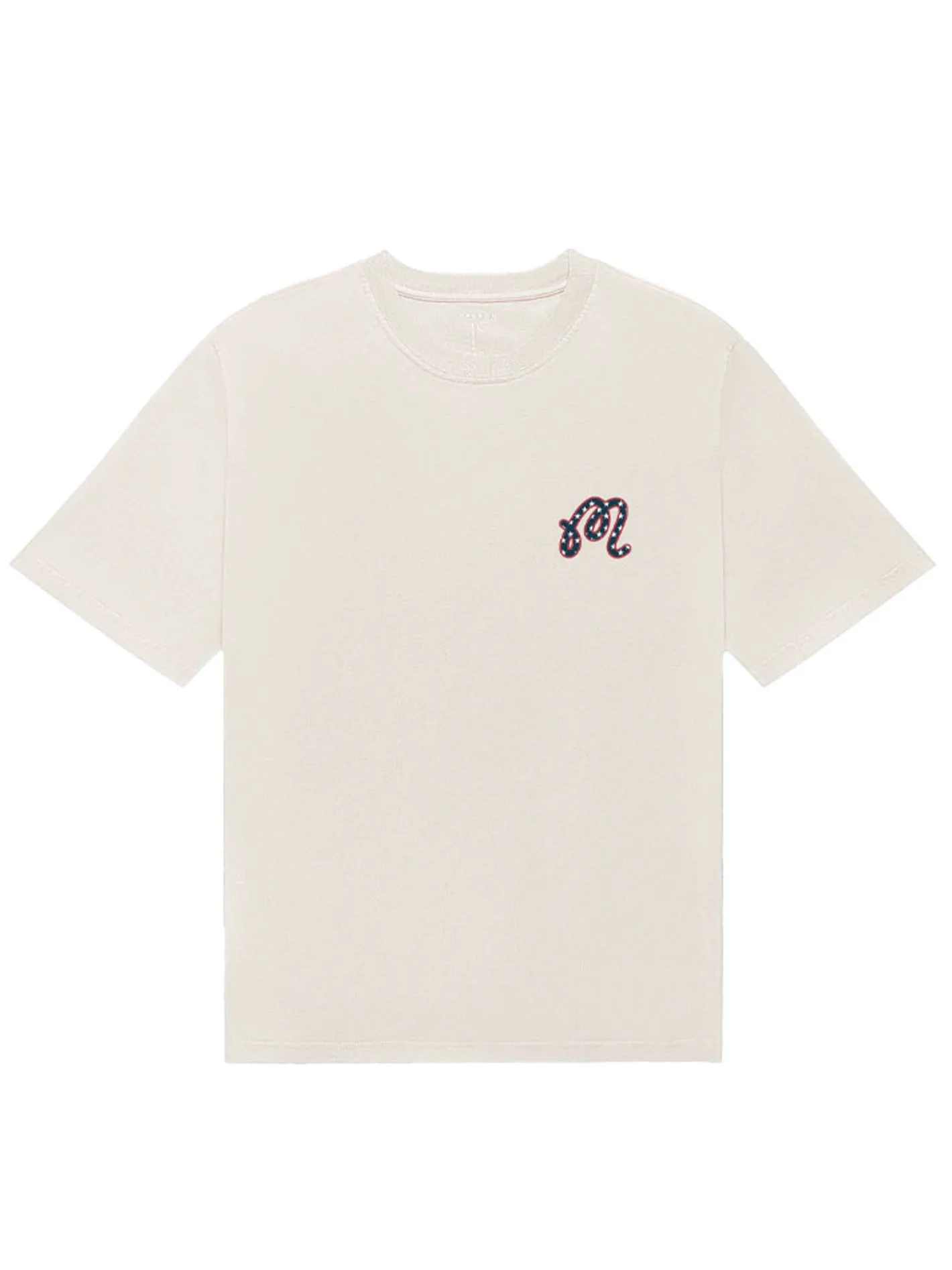 Malbon In Golf We Trust Short Sleeve Tee - Natural