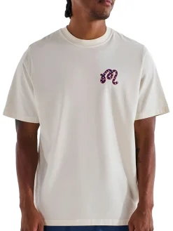 Malbon In Golf We Trust Short Sleeve Tee - Natural