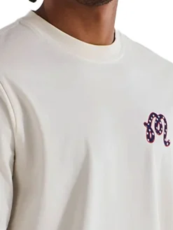 Malbon In Golf We Trust Short Sleeve Tee - Natural