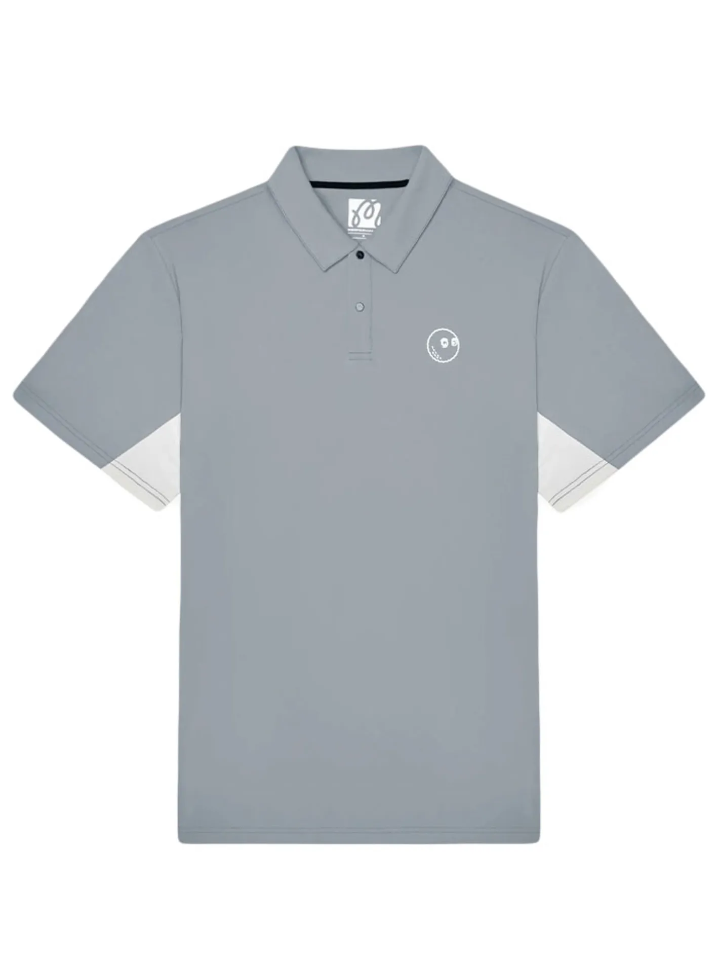 Malbon Performance Pique Polo - Steel