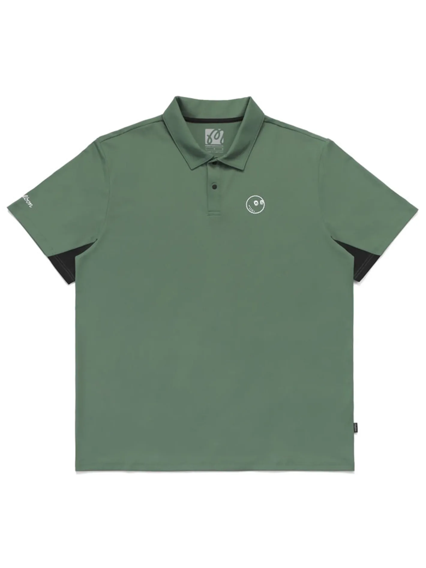 Malbon Performance Pique Polo - Forest/Black