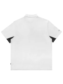 Malbon Performance Pique Polo - White/Black