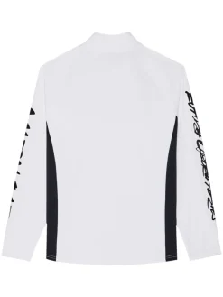 Malbon Poly Performance Quarter Zip - White