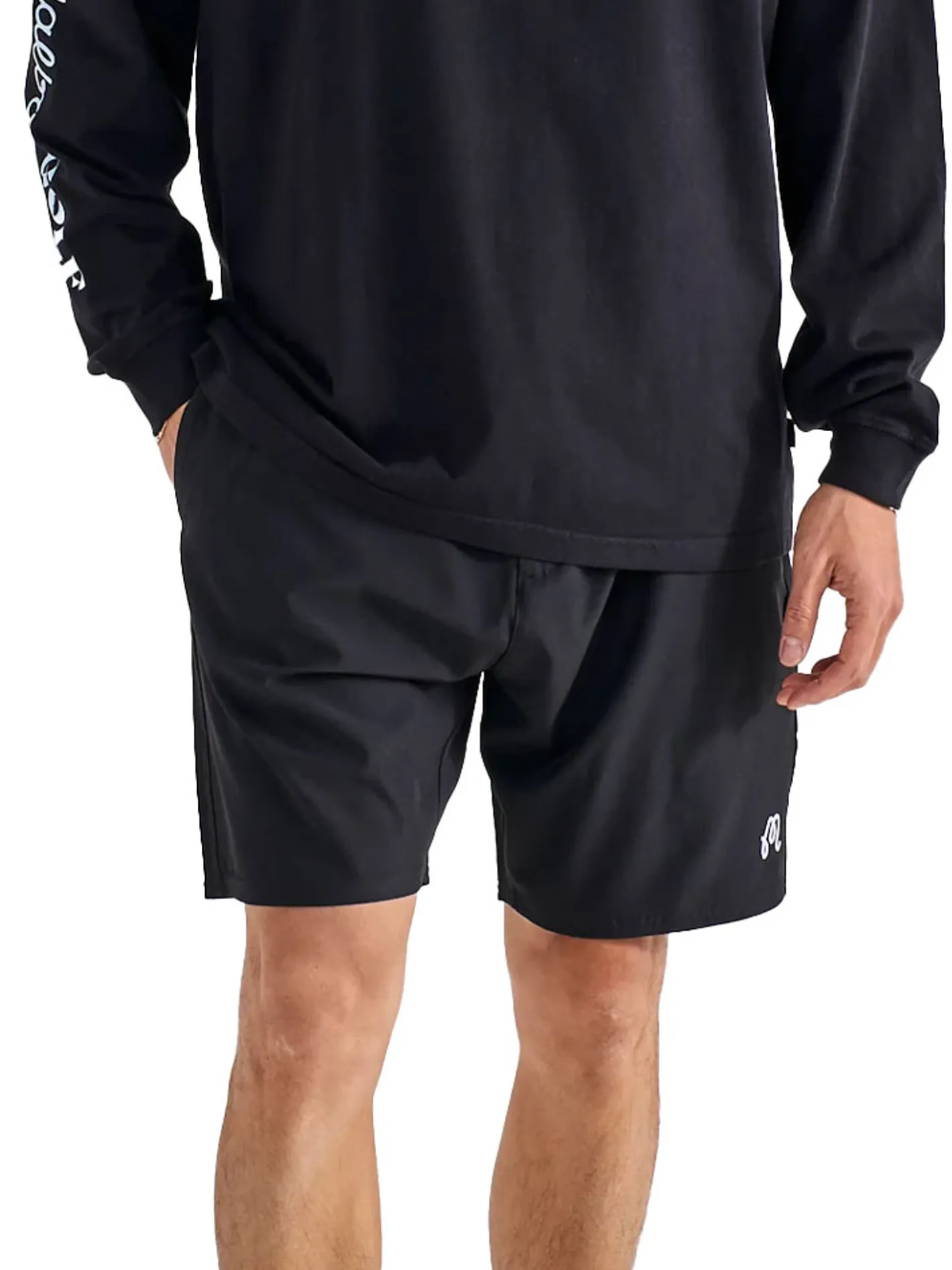 Malbon Tonino Hybrid Short Solid - Black