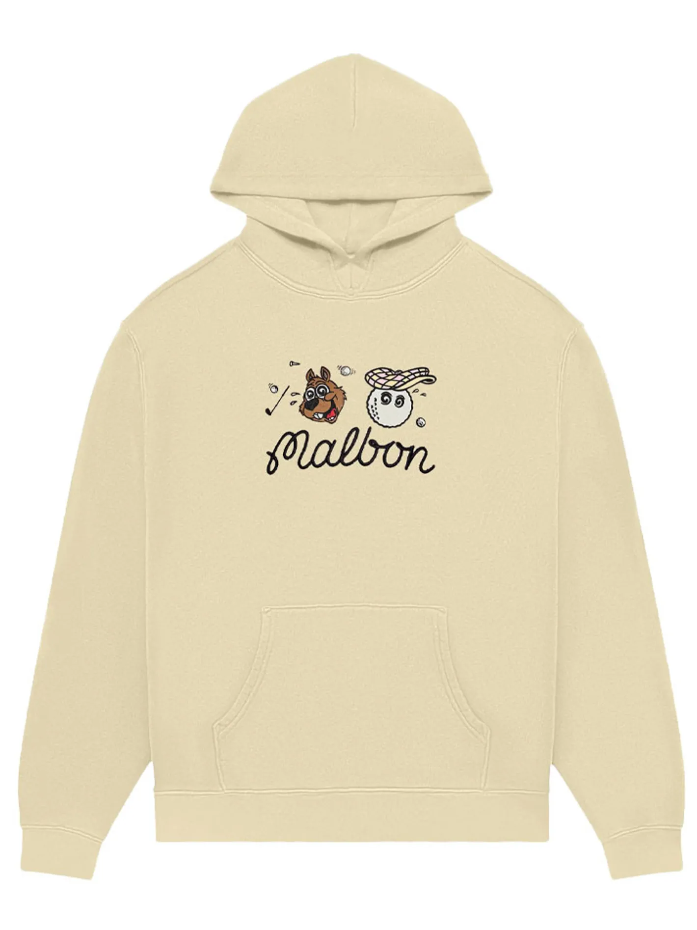 Malbon Two Man Scramble Hoodie - Light Khaki