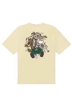 Malbon Two Man Scramble T-Shirt - Light Khaki