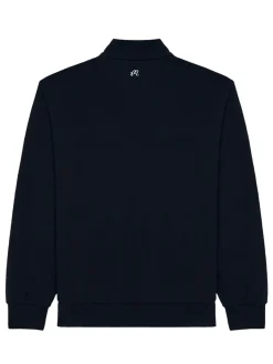 Malbon University Double Zip Jacket - Navy