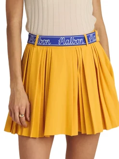 Women Malbon Womens Joelle Pleated Skort - Gold