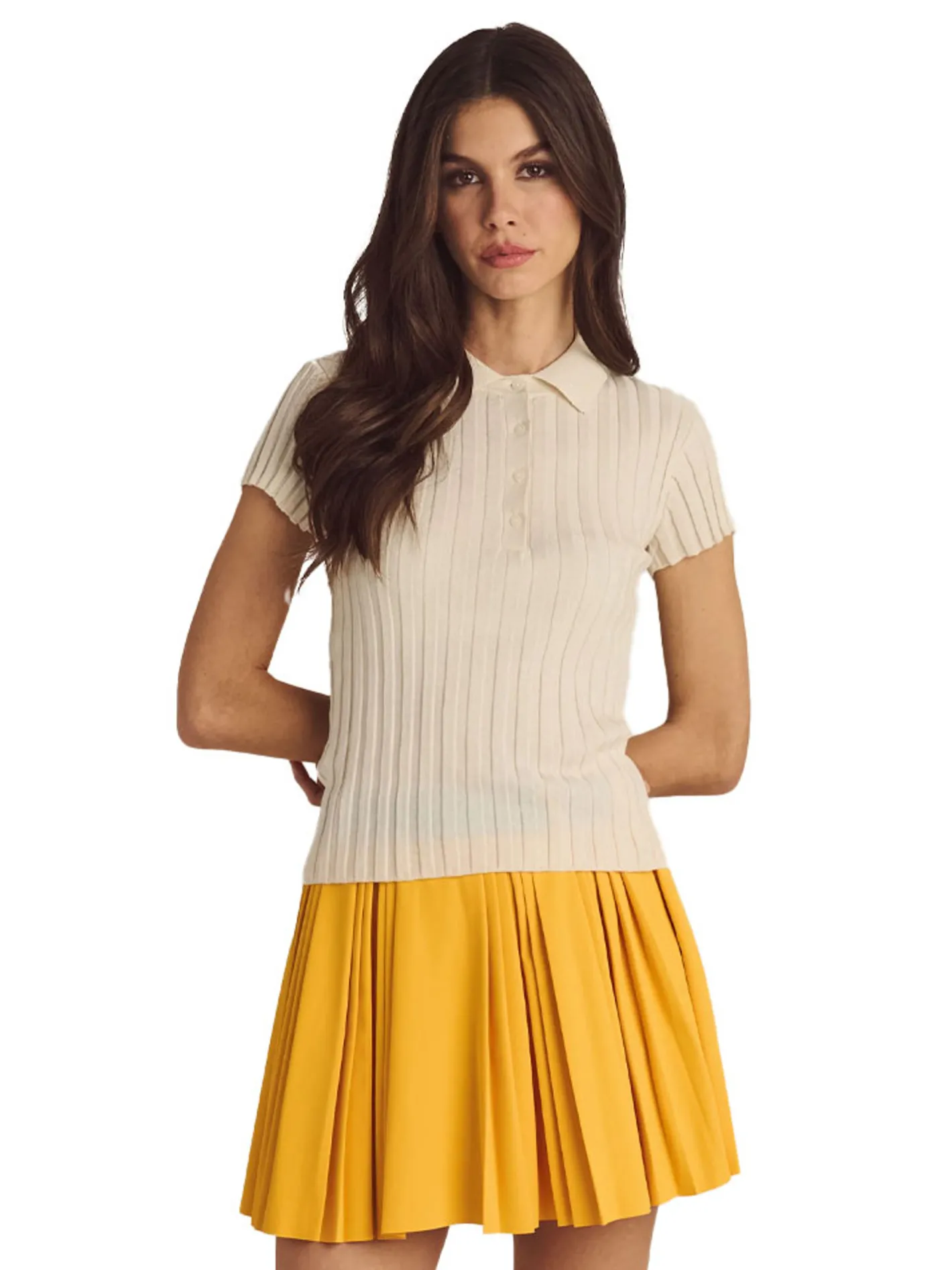 Women Malbon Womens Joelle Pleated Skort - Gold