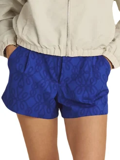 Women Malbon Womens Solene Trouser Shorts - Blue