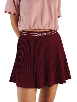 Women Malbon Womens Valentina Pleated Skirt - Vino