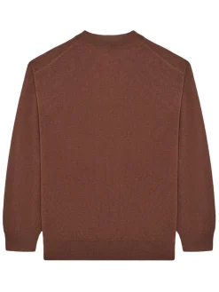 Malbon x Jesper Parnevik V-Neck Merino Wool Sweater - Chocolate